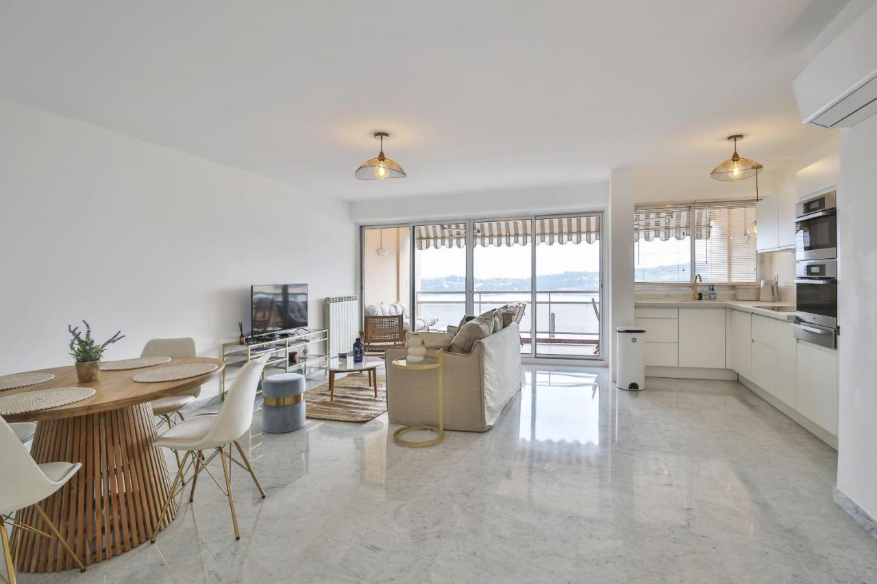 Sublime Appartement Vue Mer. Parking/Piscine/Clim Villefranche-sur-Mer Bagian luar foto
