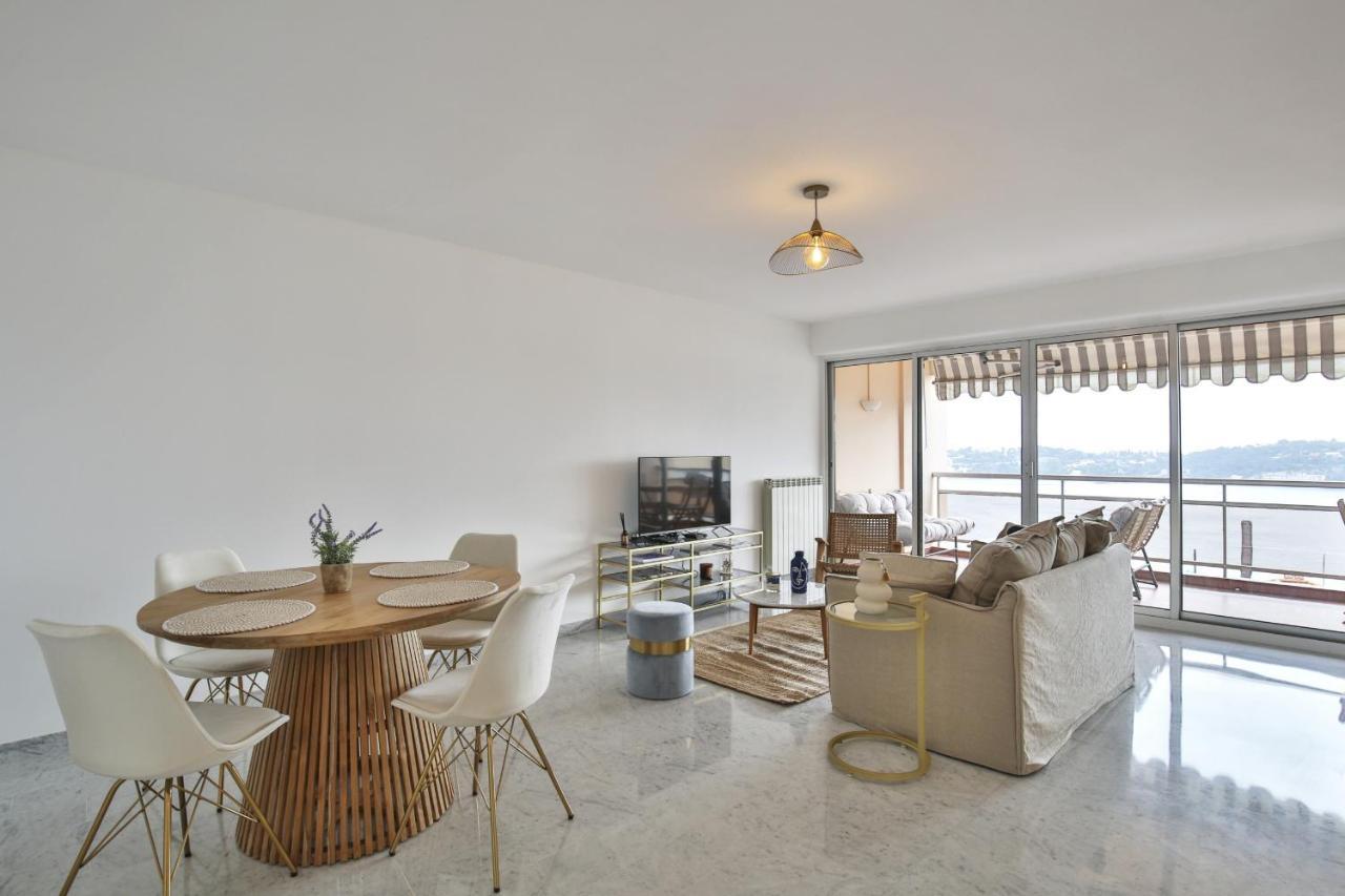 Sublime Appartement Vue Mer. Parking/Piscine/Clim Villefranche-sur-Mer Bagian luar foto