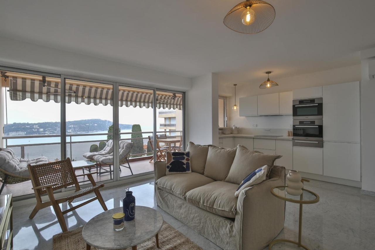 Sublime Appartement Vue Mer. Parking/Piscine/Clim Villefranche-sur-Mer Bagian luar foto