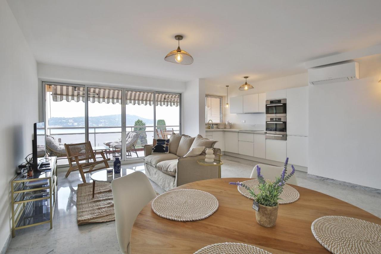 Sublime Appartement Vue Mer. Parking/Piscine/Clim Villefranche-sur-Mer Bagian luar foto