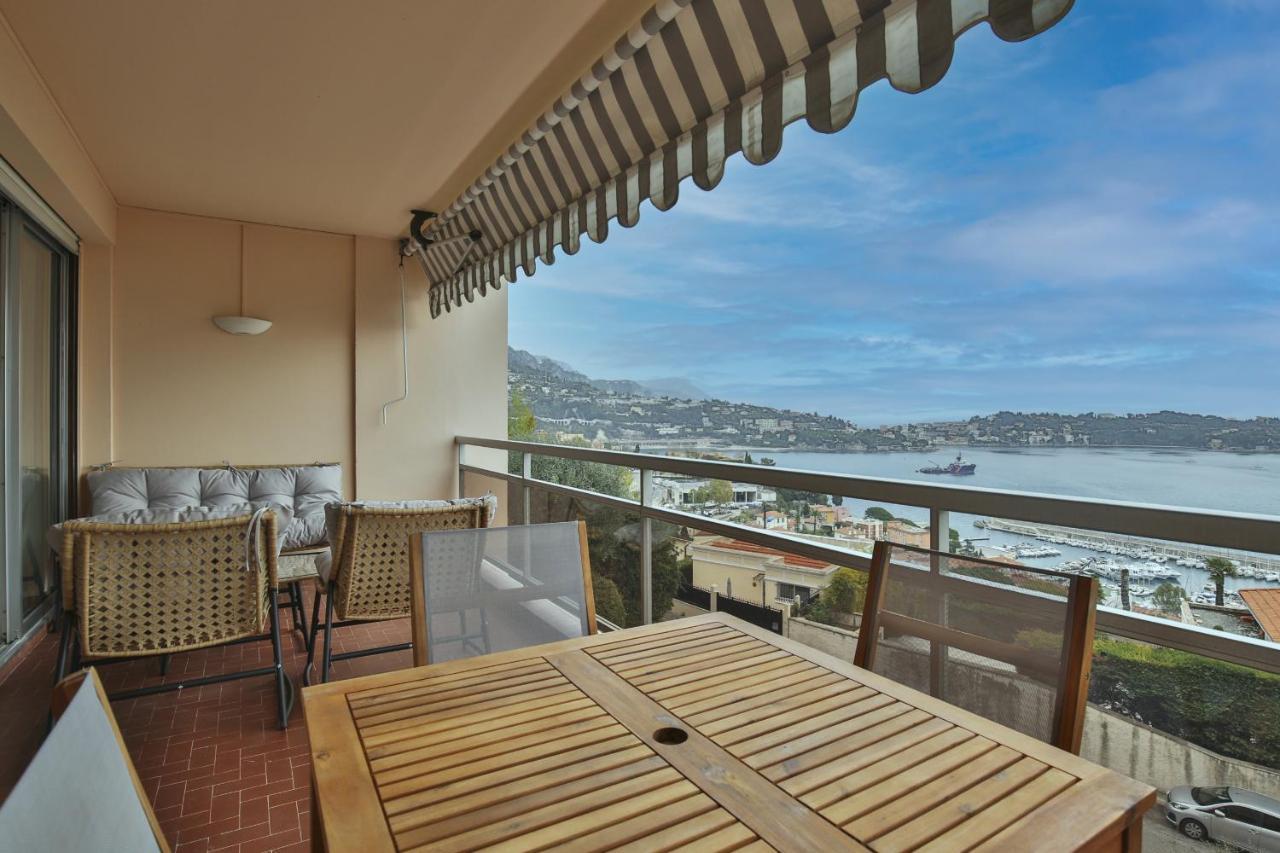 Sublime Appartement Vue Mer. Parking/Piscine/Clim Villefranche-sur-Mer Bagian luar foto
