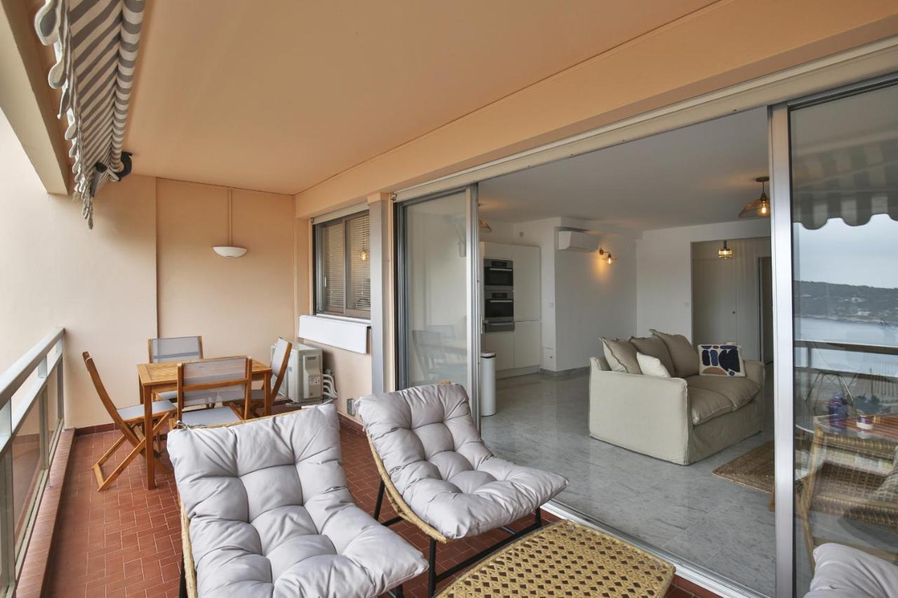 Sublime Appartement Vue Mer. Parking/Piscine/Clim Villefranche-sur-Mer Bagian luar foto